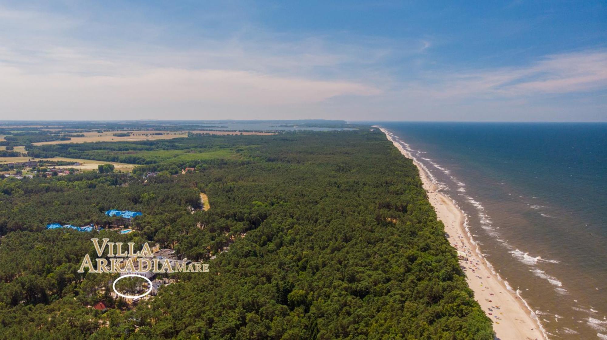 Villa Arkadia Mare Łukęcin Dış mekan fotoğraf